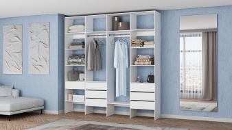 Стеллаж для одежды Мирта 67 BMS без задней стенки