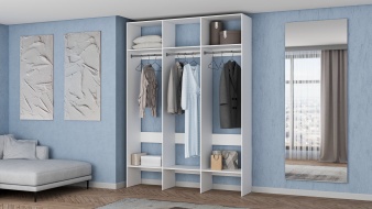 Стеллаж для одежды Мирта 57 BMS без задней стенки