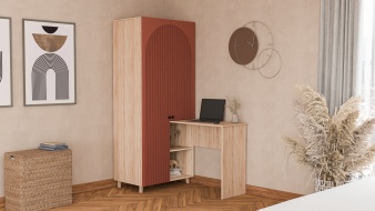 Шкаф со столом Вивьен 3 BMS