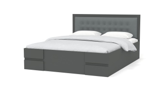 Черная Кровать Кармен BMS