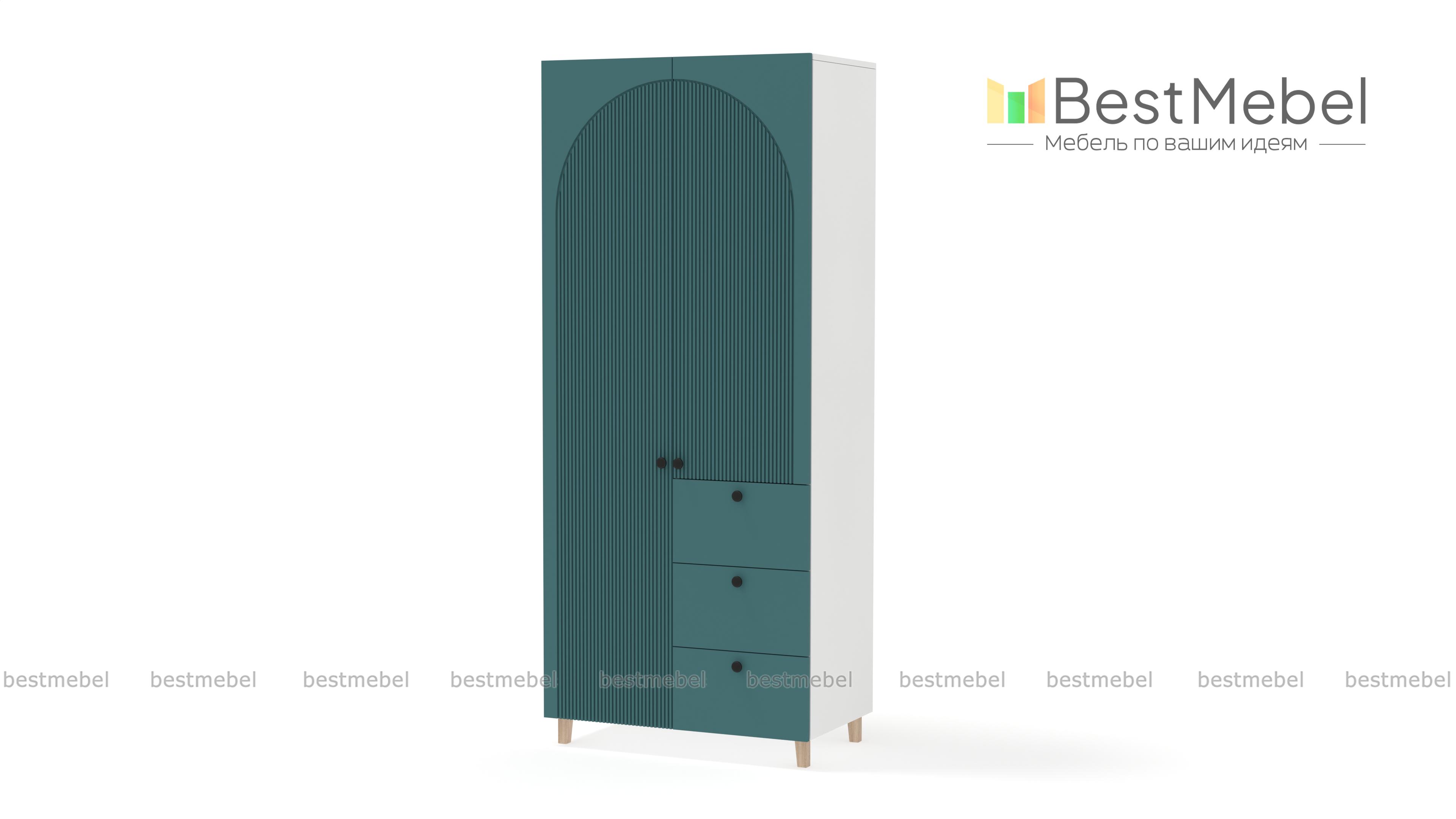 Шкаф распашной Вивьен 1 BMS - Фото