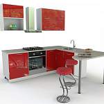 Кухня с барной стойкой Краш-1 BMS - Фото 5