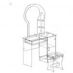 Чертеж Туалетный столик Светлана 34 BMS