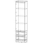 Шкаф-пенал Мальм Malm 1