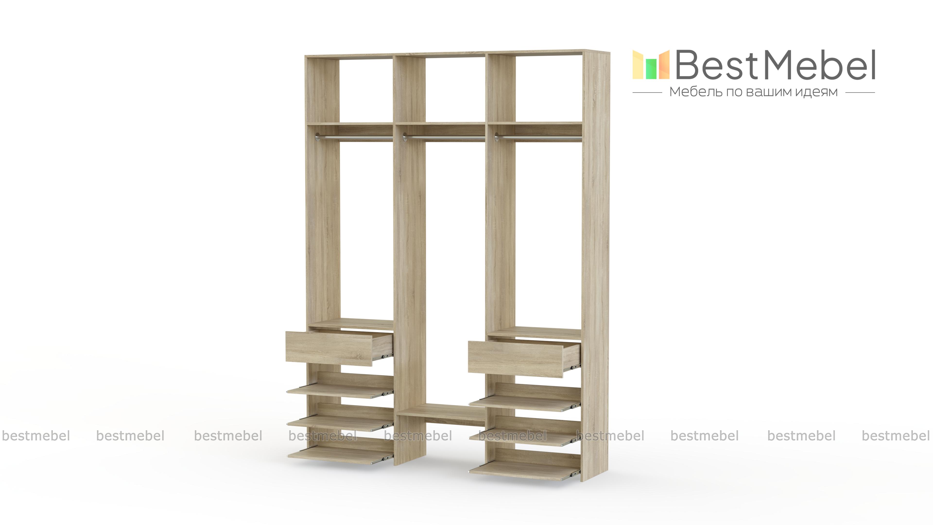 Стеллаж для одежды Мирта 91 BMS - Фото