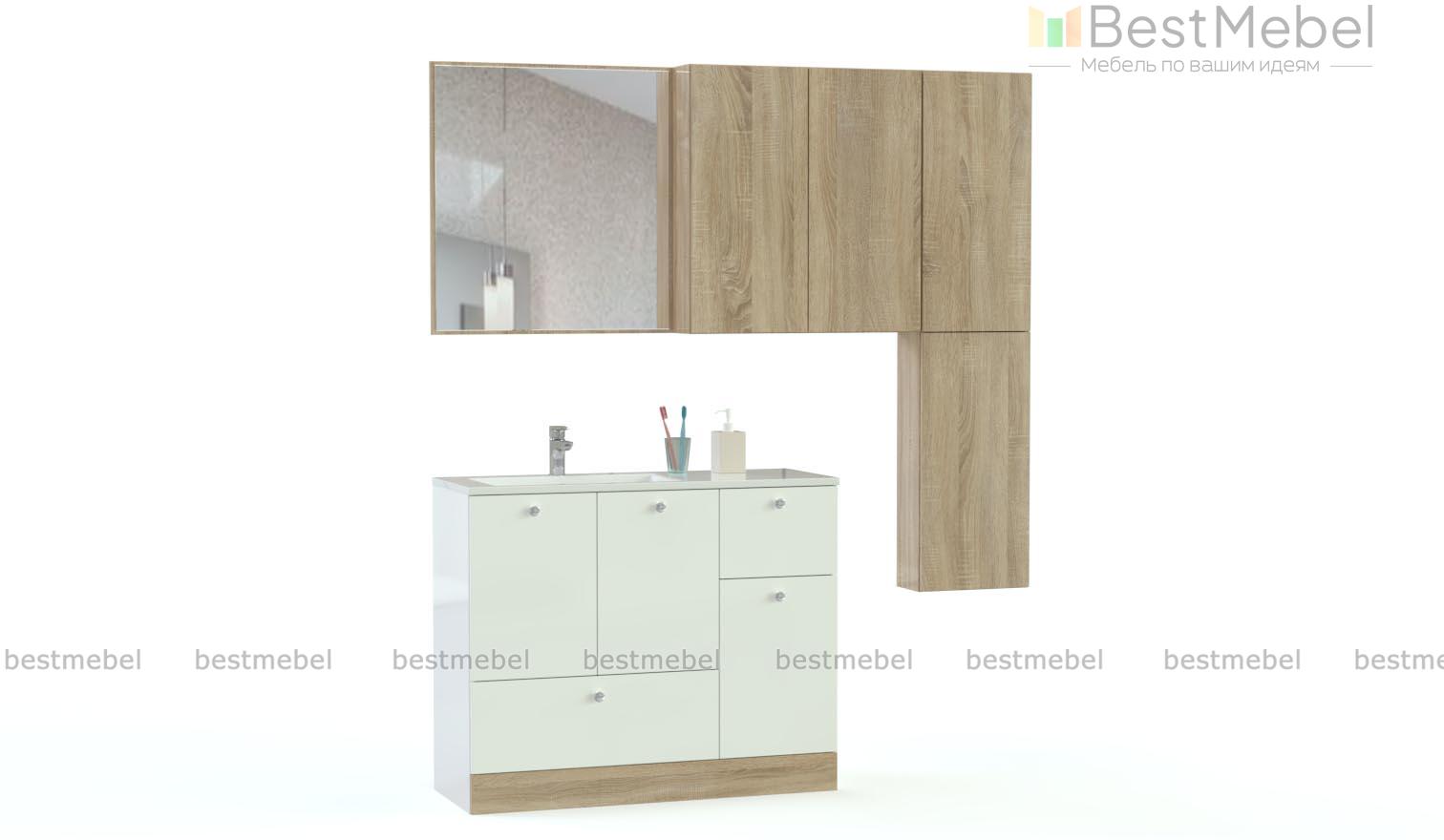 Мебель для ванной комнаты Ристо 3 BMS - Фото