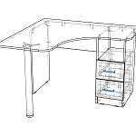 Письменный стол с ящиками Солл 011-70 BMS