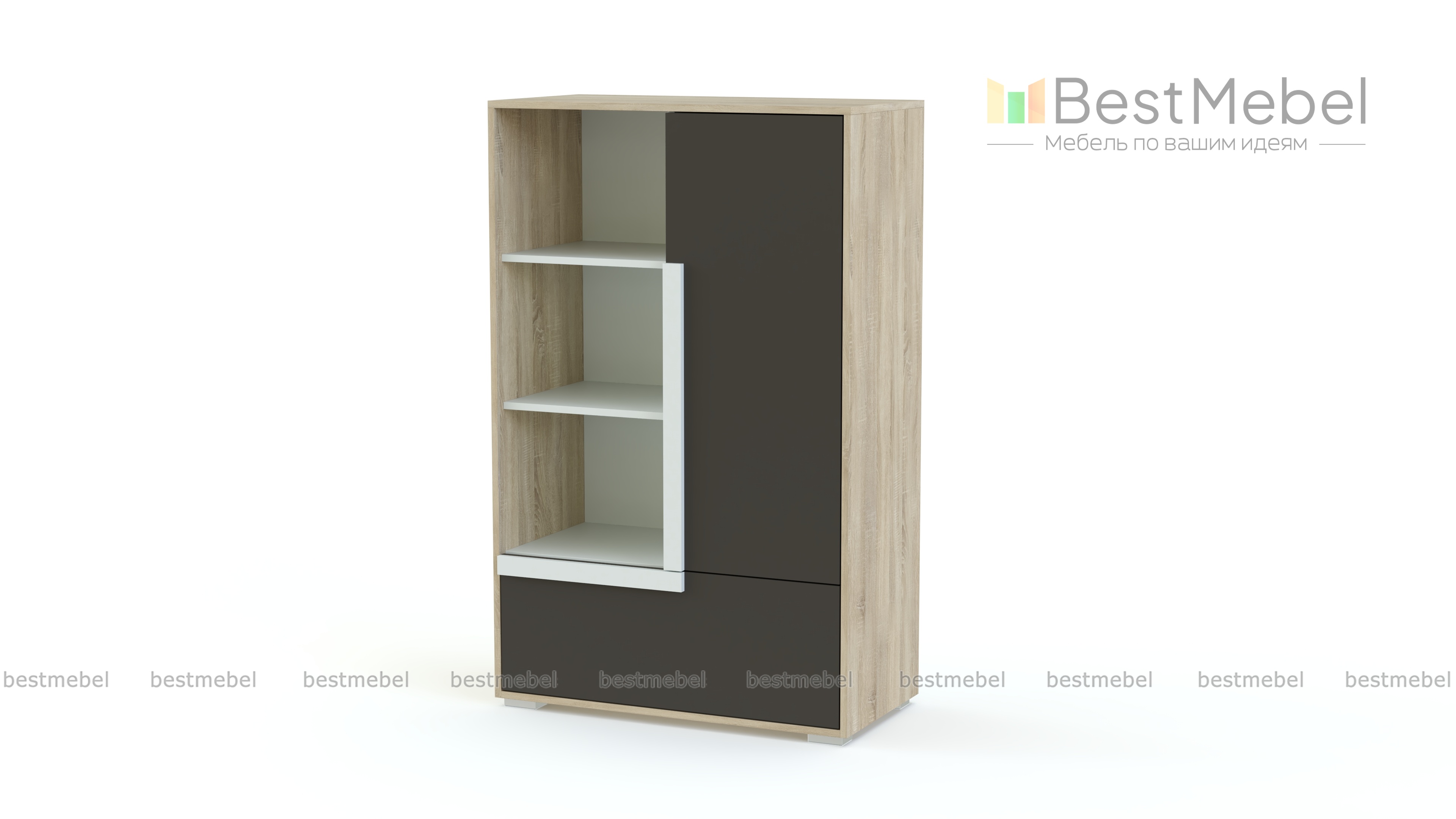 Комод с книжными полками Икар 12 BMS