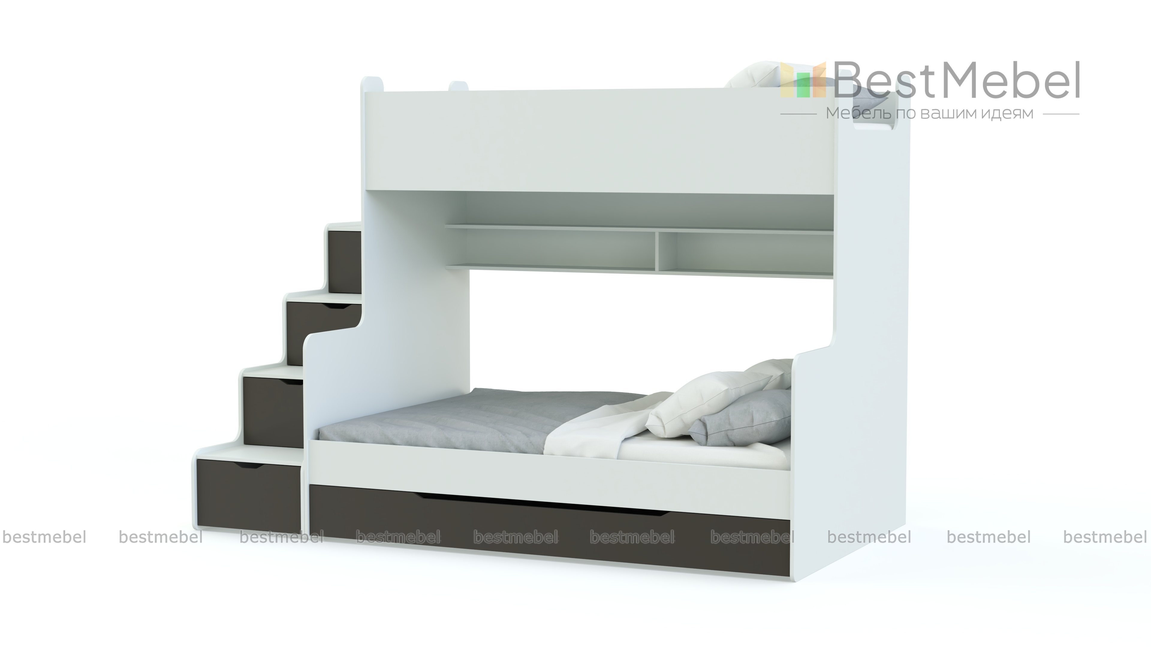 Детская двухъярусная кровать Д-3 BMS
