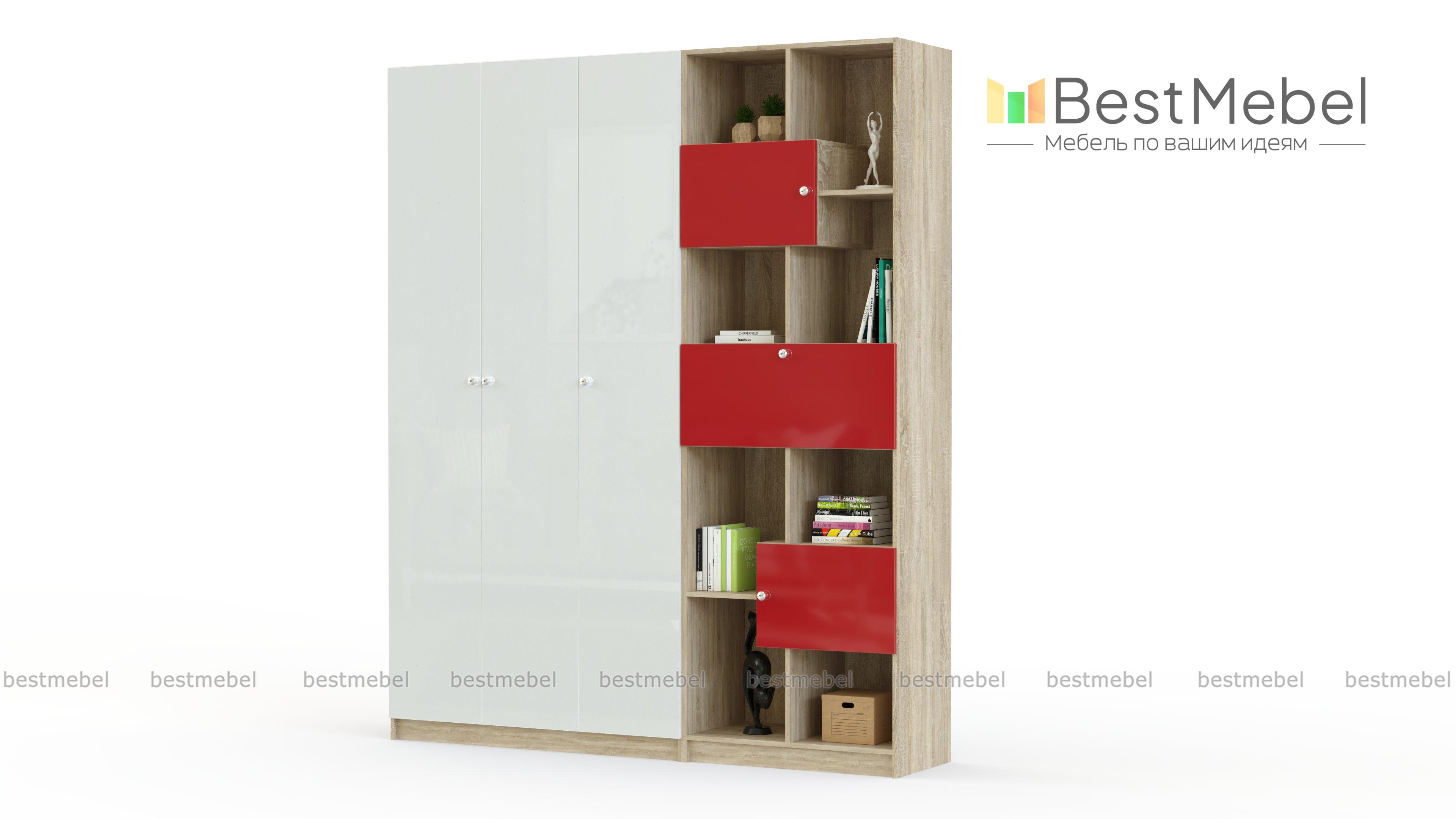 Шкаф-стеллаж Шелби-8 BMS - Фото