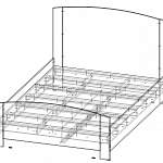 Чертеж Кровать Мари Блеск 8 BMS