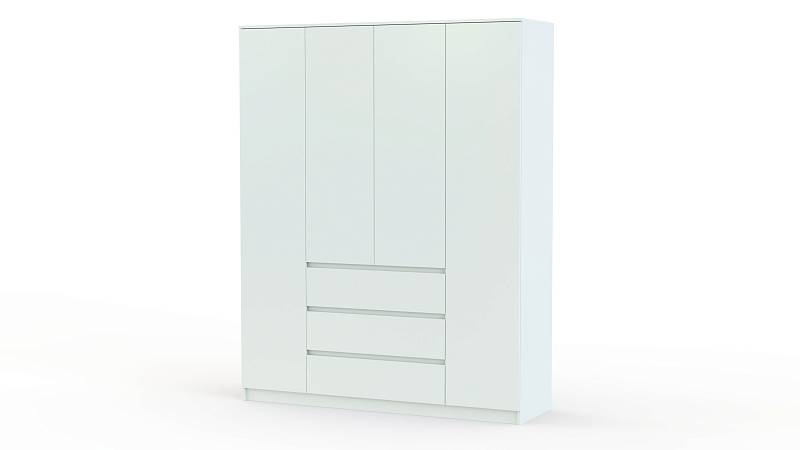 Шкаф распашной Мальм Malm 4(Белье - Платье - Белье (4))