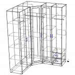 Чертеж Угловой шкаф Милена 1-3 BMS