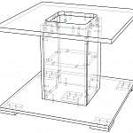 Чертеж Журнальный стол Саваж-1 BMS