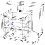 Чертеж Прикроватная тумба Ненси 2 BMS