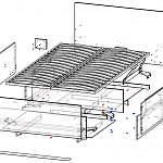 Чертеж Кровать Максима BMS