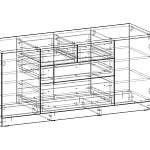 Шайн 23 глянцевый комод BMS