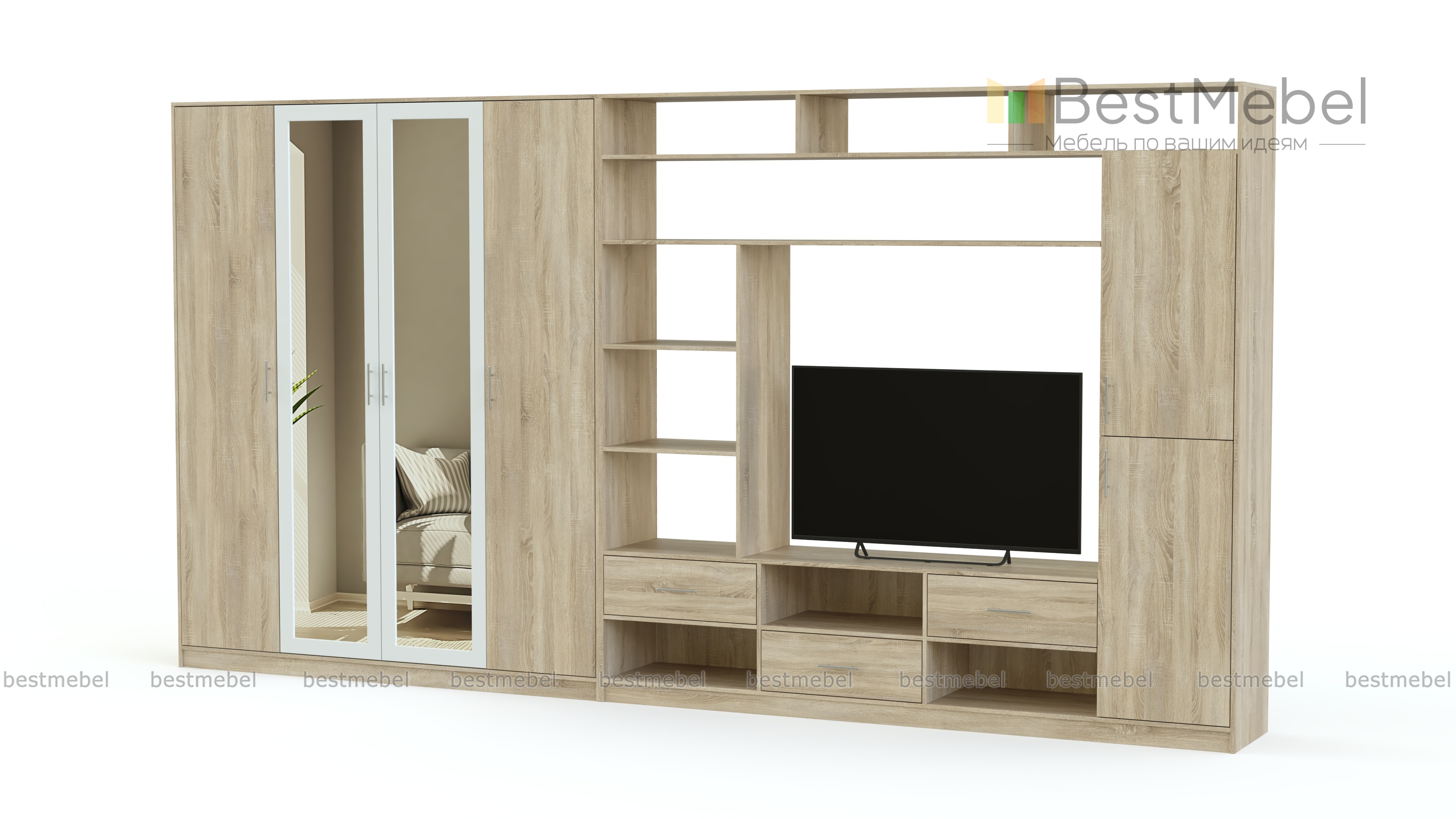 Стенка в гостиную TV-26 BMS