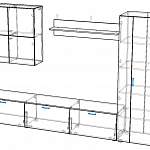 Схема сборки Гостиная Киото со шкафом BMS