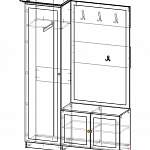 Чертеж Прихожая Кора-1 BMS