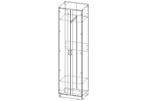 ЭСКИЗ №00000218615 Шкаф распашной с зеркалом Данте 2  (600х2300х450)