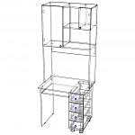 Чертеж Компьютерный стол Акация 4 BMS