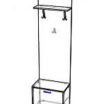 Чертеж Тумба с вешалкой Лофт 4 BMS