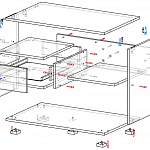 Схема сборки Журнальный стол Смарти-2 BMS