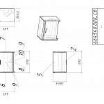 Чертеж Тумба для обуви с сиденьем ПИК-06 BMS