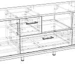 Схема сборки Тумба под ТВ Клайд 11 BMS